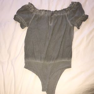 Off-the-shoulder bodysuit